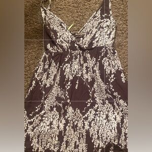 Old Navy Black and White Floral Mini Dress